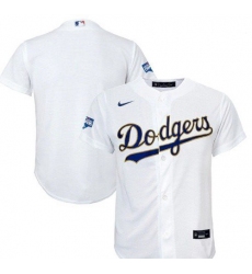 Men Los Angeles Dodgers Blank Gold Trim Openning Day Game Champions Jersey