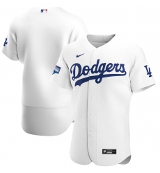 Men Los Angeles Dodgers Blank White Nike 2020 World Series Champions Flexbase Jersey