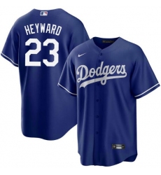 Men Los Angeles Dodgers Jason Heyward #23 Blue Cool Base Stitched MLB jersey