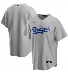 Men Los Angeles Dodgers Nike Gray Blank Jersey