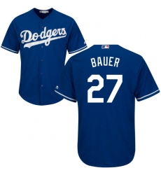 Men Los Angeles Dodgers Trevor Bauer Blue Cool Base Jersey