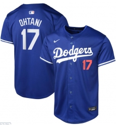 Men Men Los Angeles Dodgers Shohei Ohtani #17 Blue 2024 Home Stitched Jersey