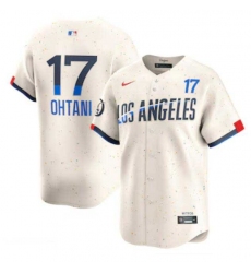 Men's Los Angeles Dodgers Shohei Ohtani Nike Cream 2024 City Connect Limited Player Jersey