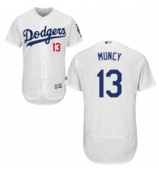 Mens Majestic Los Angeles Dodgers 13 Max Muncy White Home Flex Base Authentic Collection MLB Jersey