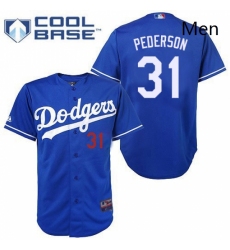 Mens Majestic Los Angeles Dodgers 31 Joc Pederson Authentic Royal Blue Cool Base MLB Jersey