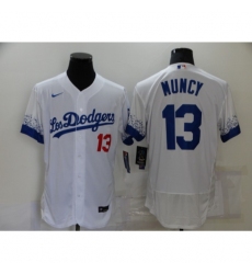 Men's Nike Los Angeles Dodgers #13 Max Muncy White Elite City Player Jersey