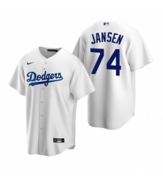 Mens Nike Los Angeles Dodgers 74 Kenley Jansen White Home Stitched Baseball Jerse