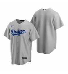 Mens Nike Los Angeles Dodgers Blank Gray Alternate Stitched Baseball Jersey