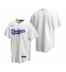 Mens Nike Los Angeles Dodgers Blank White Home Stitched Baseball Jersey