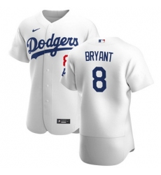 Nike Dodgers 8 Kobe Bryant White Flexbase Jersey