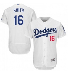 Will Smith Mens Los Angeles Dodgers White Authentic Flex Base Home Collection Jersey Majestic