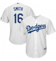 Will Smith Mens Los Angeles Dodgers White Replica Cool Base Home Jersey Majestic
