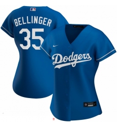 Los Angeles Dodgers 35 Cody Bellinger Nike Women Alternate 2020 MLB Player Jersey Royal
