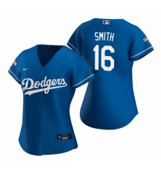 Women Los Angeles Dodgers 16 Will Smith Royal 2020 World Series Champions Replica Jersey