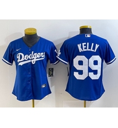 Women Los Angeles Dodgers 99 Joe Kelly Blue Stitched Jersey