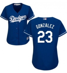 Women Los Angeles Dodgers Adrian Gonzalez Blue Authentic Home Cool Base MLB Jersey