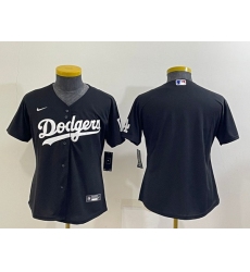 Women Los Angeles Dodgers Blank Black Stitched Baseball Jersey 