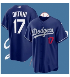 Toddler Los Angeles Dodgers 17 Shohei Ohtani Blue Flex Base Stitched Baseball Jersey