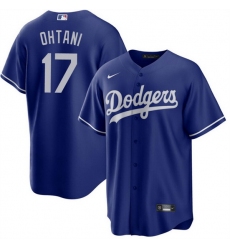 Youth Los Angeles Dodgers 17 Shohei Ohtani Blue Cool Base Stitched Jersey