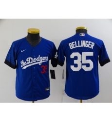 Youth Los Angeles Dodgers #35 Cody Bellinger Blue City Player Jersey