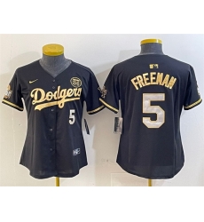 Youth Los Angeles Dodgers 5 Freddie Freeman Black Gold 2024 World Series With Fernando Patch Vapor Limited Stitched Baseball Jersey Youth Los Angeles Dodgers 5 Freddie Freeman Black Gold 2024 World Series With Fernando Patch Vapor Limited Stitched Baseball Jersey
