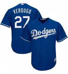 Youth Los Angeles Dodgers Alex Verdugo Blue Cool Base Road Player MLB Jersey