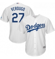 Youth Los Angeles Dodgers Alex Verdugo White Cool Base Road Player MLB Jersey
