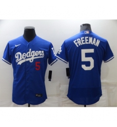 Youth Nike Los Angeles Dodgers #5 Freddie Freeman Blue Baseball Jersey