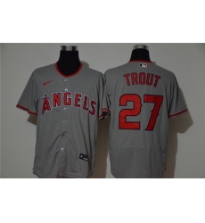Angels 27 Mike Trout Gray 2020 Nike Flexbase Jersey