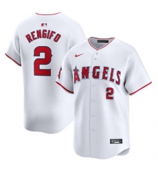 Men Los Angeles Angels 2 Luis Rengifo White Home Limited Stitched Baseball Jersey