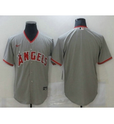 Men Los Angeles Angels Blank Grey Stitched MLB Cool Base Nike Jersey