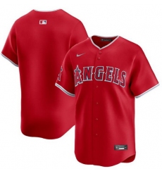 Men Los Angeles Angels Blank Red Alternate Limited Stitched Baseball Jersey