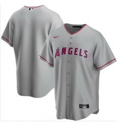 Men Los Angeles Angels Nike Gray Blank Jersey