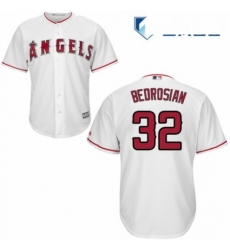 Mens Majestic Los Angeles Angels of Anaheim 32 Cam Bedrosian Replica White Home Cool Base MLB Jersey 
