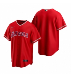 Mens Nike Los Angeles Angels Blank Red Alternate Stitched Baseball Jersey