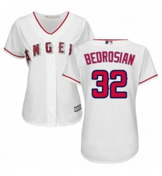 Womens Majestic Los Angeles Angels of Anaheim 32 Cam Bedrosian Authentic White Home Cool Base MLB Jersey 
