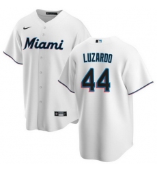 Men Miami Marlins 44 Jes FAs Luzardo White Cool Base Stitched Baseball Jersey