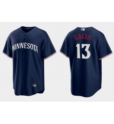 Men Minnesota Twins 13 Joey Gallo Navy Cool Base Stitched Baseball Jersey