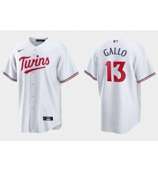 Men Minnesota Twins 13 Joey Gallo White Cool Base Stitched Baseball Jersey