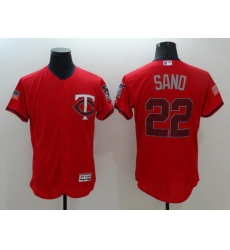 Men Minnesota Twins 22 Sano Red Elite Independent Edition 2021 MLB Jerseys