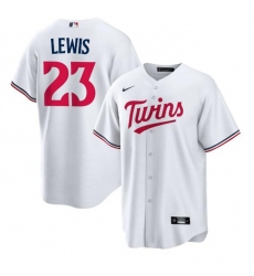 Men Minnesota Twins 23 Royce Lewis White Cool Base Stitched Baseball Jersey