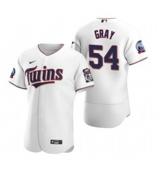 Men Minnesota Twins 54 Sonny Gray White Flex Base Stitched jersey