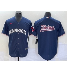 Men Minnesota Twins With Name In Back Navy Cool Base Stitched Jersey