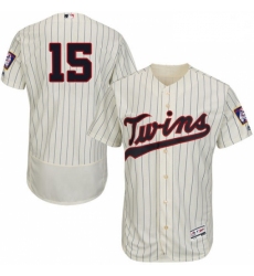 Mens Majestic Minnesota Twins 15 Jason Castro Cream Alternate Flex Base Authentic Collection MLB Jersey