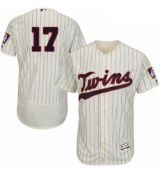 Mens Majestic Minnesota Twins 17 Jose Berrios Authentic Cream Alternate Flex Base Authentic Collection MLB Jersey