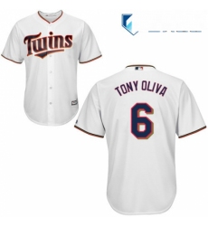 Mens Majestic Minnesota Twins 6 Tony Oliva Replica White Home Cool Base MLB Jersey