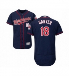 Mens Minnesota Twins 18 Mitch Garver Navy Blue Alternate Flex Base Authentic Collection Baseball Jersey
