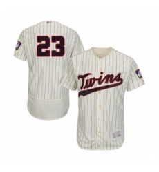 Mens Minnesota Twins 23 Nelson Cruz Cream Alternate Flex Base Authentic Collection Baseball Jersey