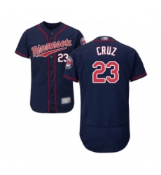 Mens Minnesota Twins 23 Nelson Cruz Navy Blue Alternate Flex Base Authentic Collection Baseball Jersey