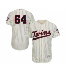 Mens Minnesota Twins 64 Willians Astudillo Cream Alternate Flex Base Authentic Collection Baseball Jersey